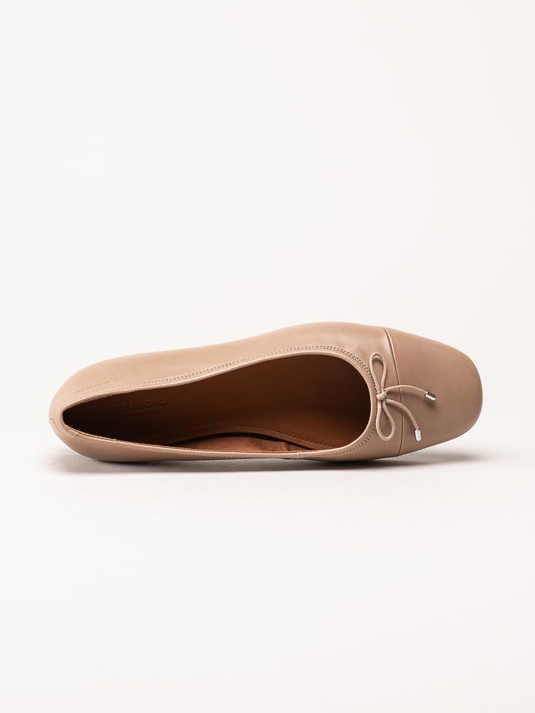 Vagabond - Jolin - Beige ballerinaskor i skinn