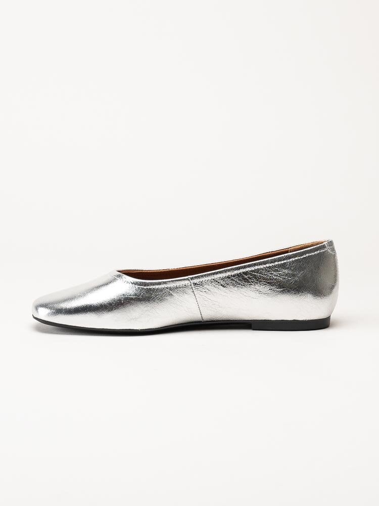 Vagabond - Jolin - Silvermetallic ballerinaskor i skinn