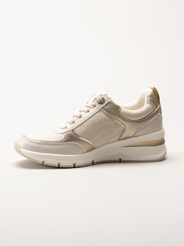 Tamaris - Beige kilklackade sneakers