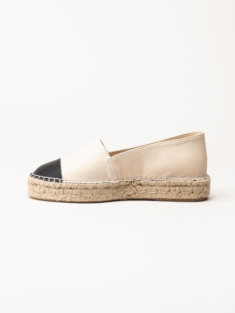 Alberville - Beige espadrillos i skinn