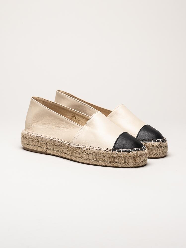 Alberville - Beige espadrillos i skinn