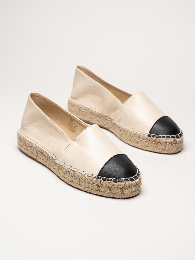 Alberville - Beige espadrillos i skinn