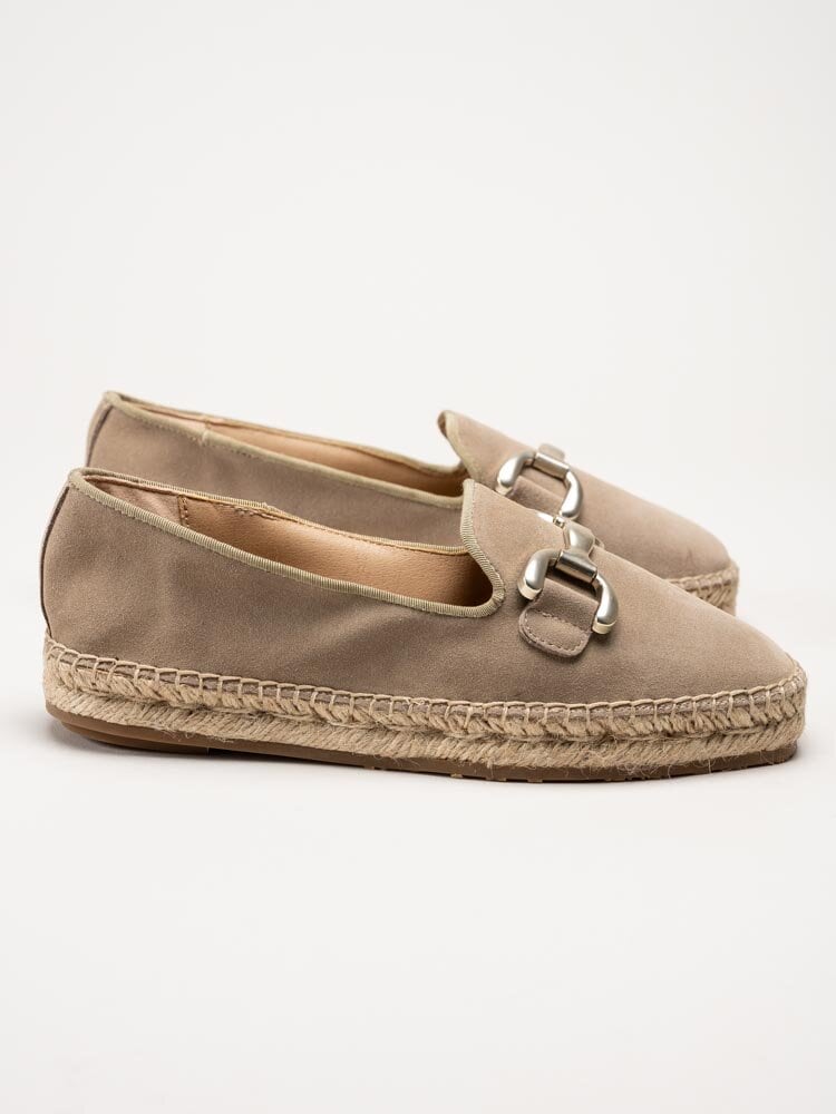 Philip Hog - Denise - Beige espadrillos i mocka