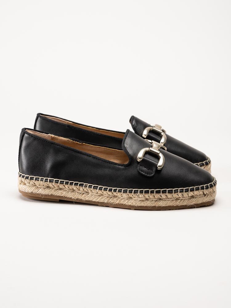 Philip Hog - Denise - Svarta espadrillos i skinn