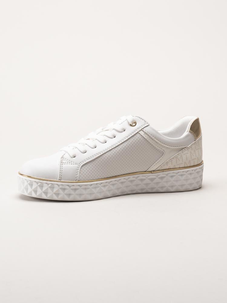 Marco Tozzi - Vita sneakers i skinnimitation