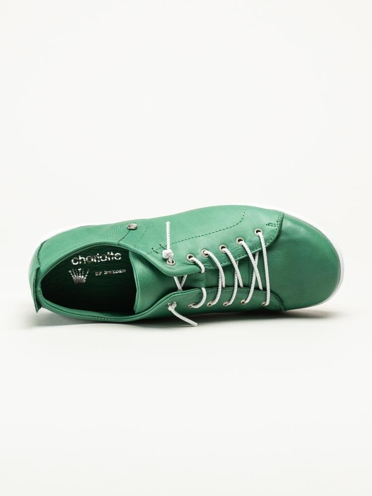 Charlotte of Sweden - Gröna sneakers i skinn