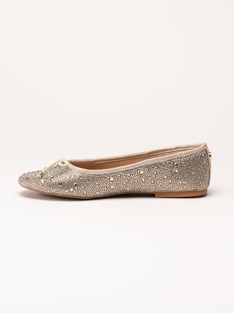 Steve Madden - Blossom-R - Guldfärgade ballerinaskor med strass