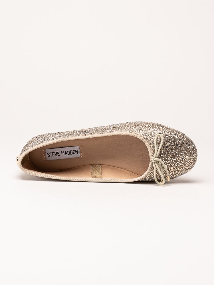 Steve Madden - Blossom-R - Guldfärgade ballerinaskor med strass