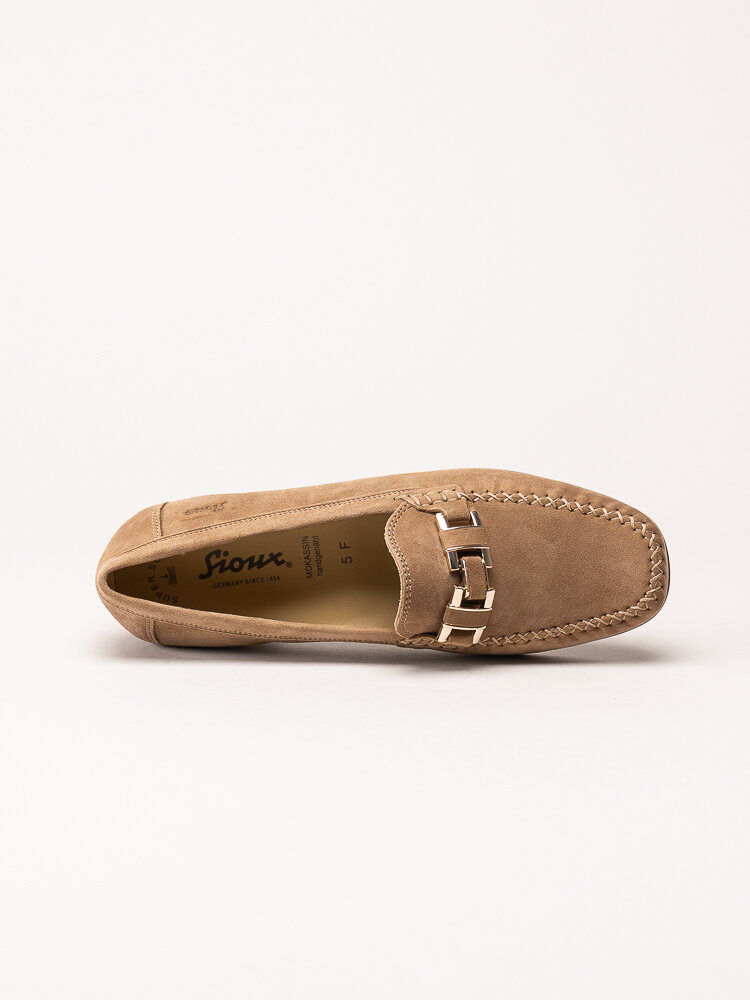 Sioux - Cambria - Beige loafers i mocka