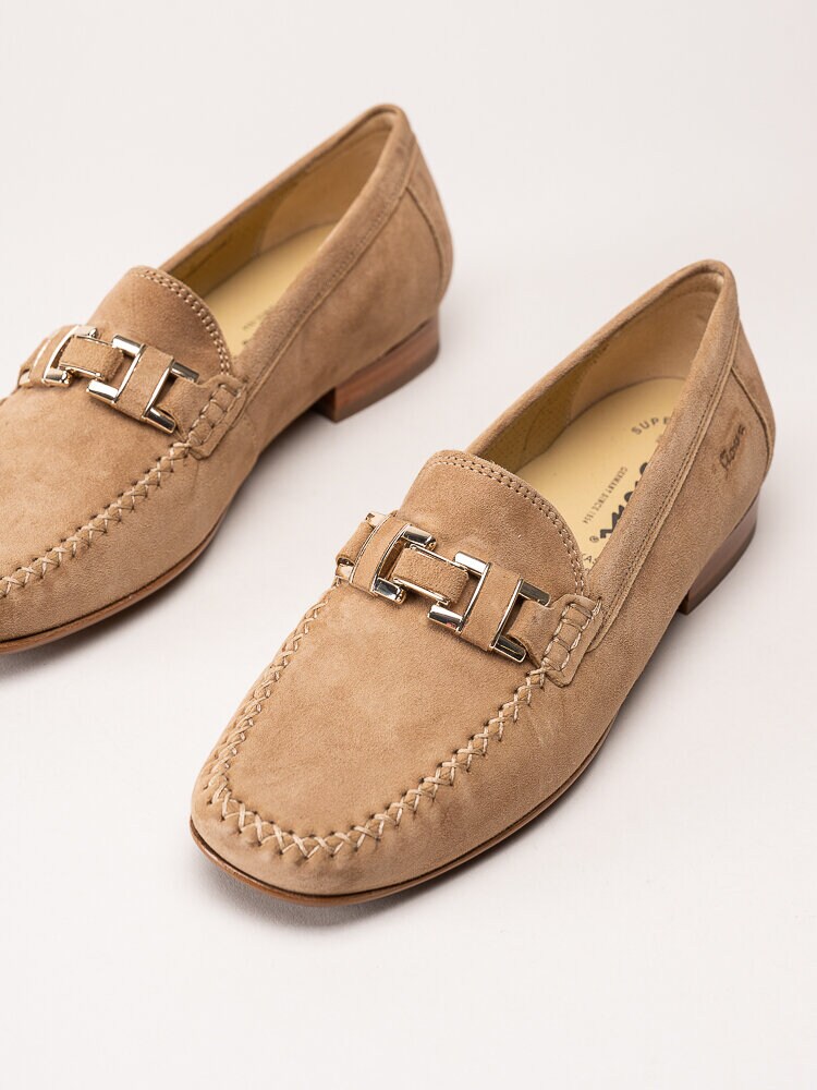 Sioux - Cambria - Beige loafers i mocka