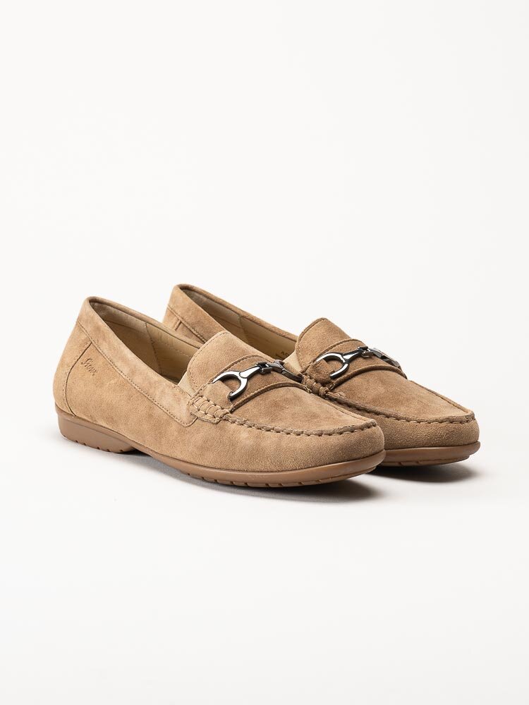 Sioux - Cortizia-738-H - Beige loafers i mocka