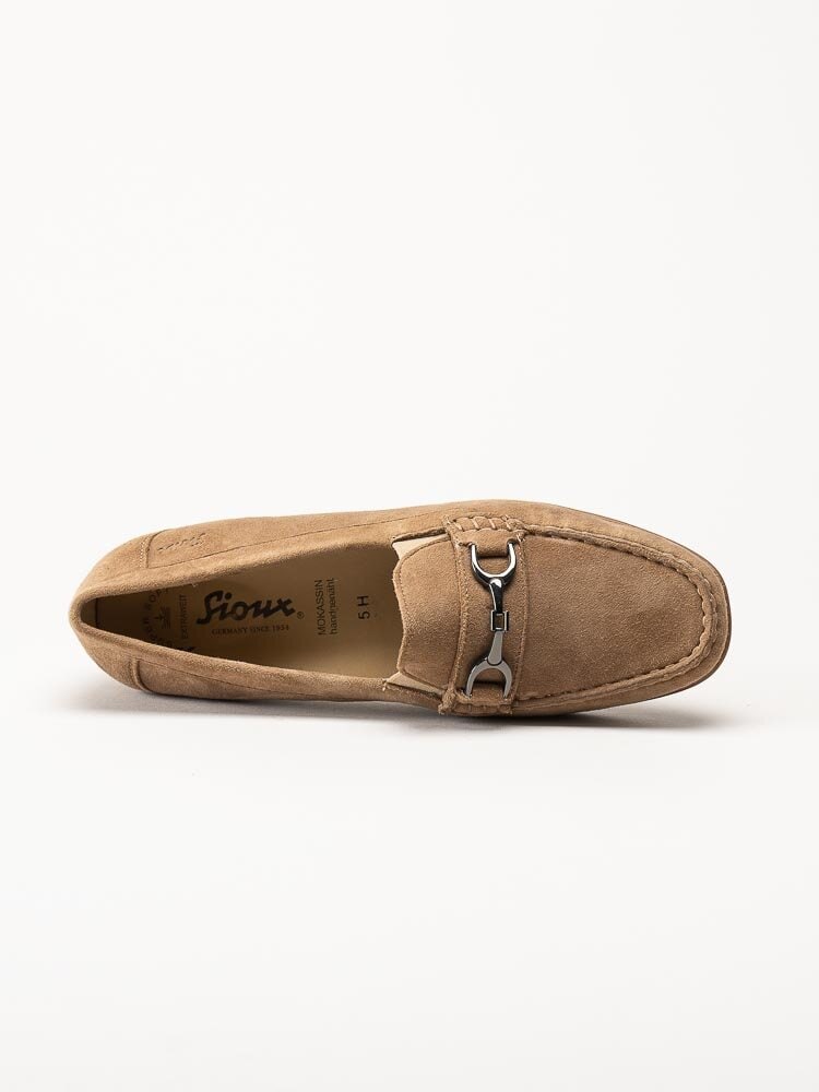 Sioux - Cortizia-738-H - Beige loafers i mocka