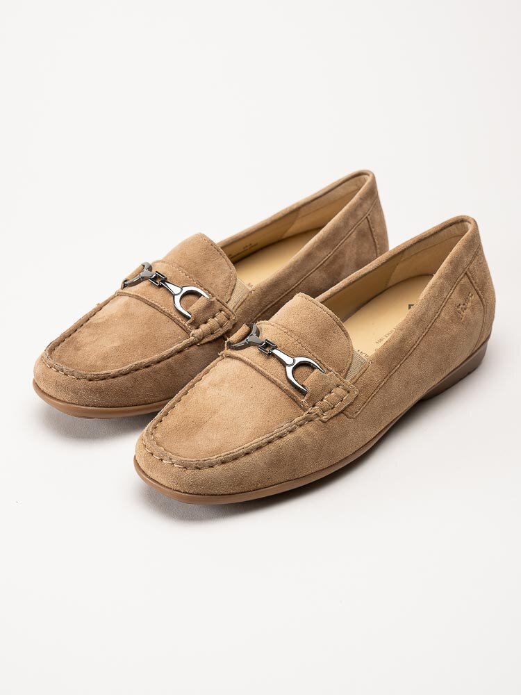 Sioux - Cortizia-738-H - Beige loafers i mocka