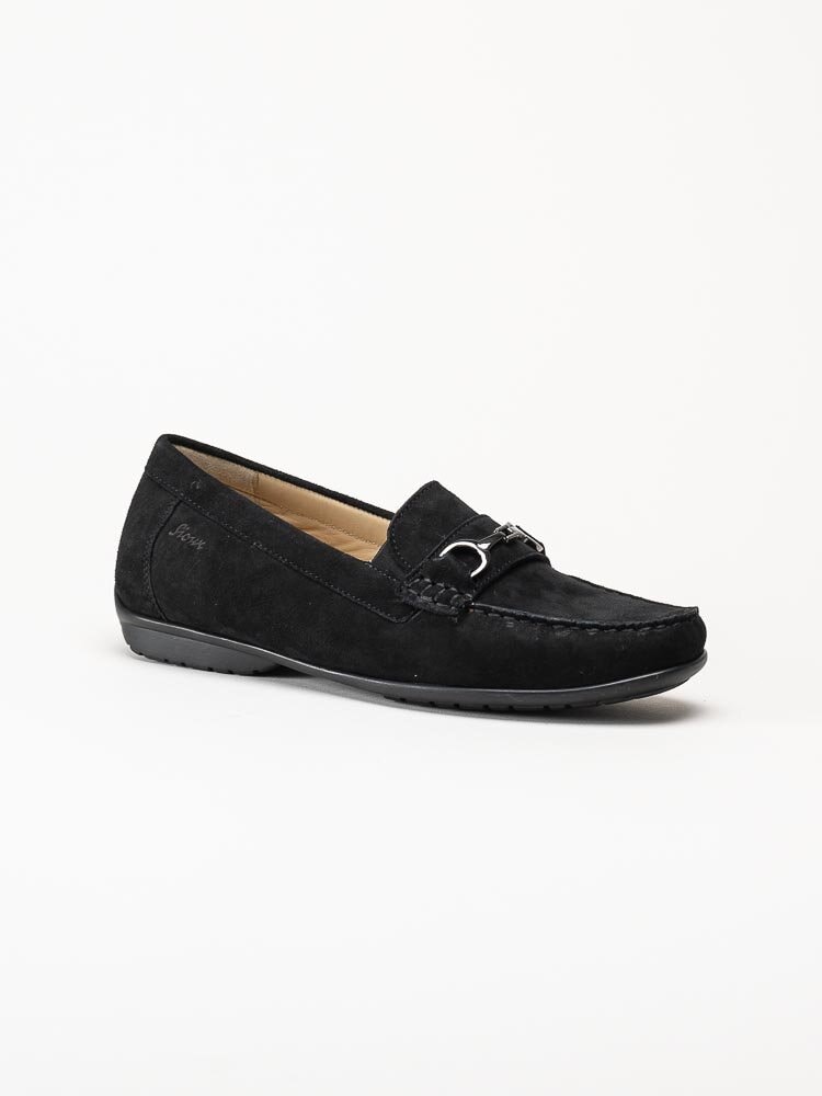 Sioux - Cortizia-738-H - Svarta loafers i mocka