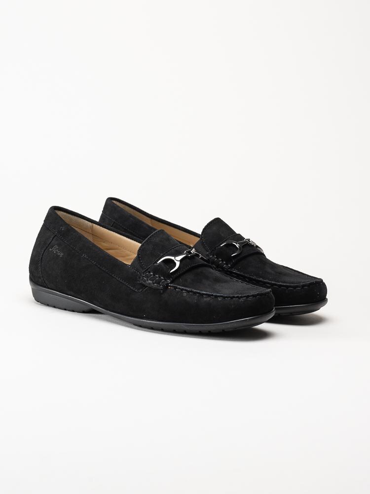 Sioux - Cortizia-738-H - Svarta loafers i mocka