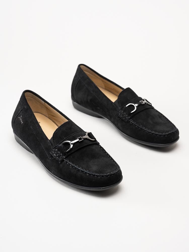 Sioux - Cortizia-738-H - Svarta loafers i mocka