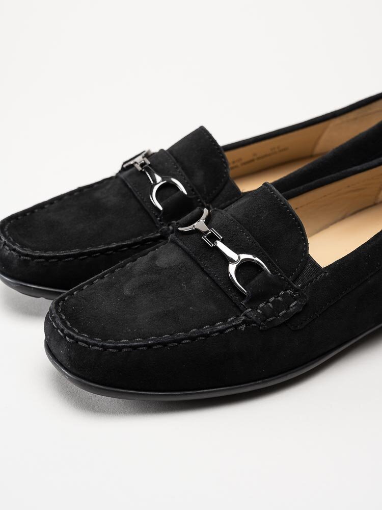 Sioux - Cortizia-738-H - Svarta loafers i mocka