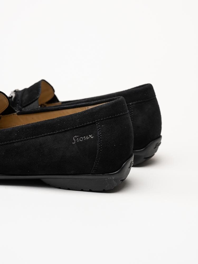 Sioux - Cortizia-738-H - Svarta loafers i mocka