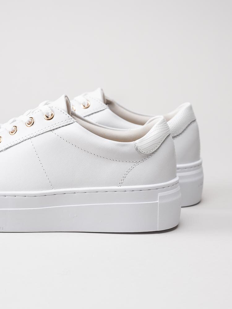 Vagabond - Zoe Platform - Vita platåsneakers i skinn