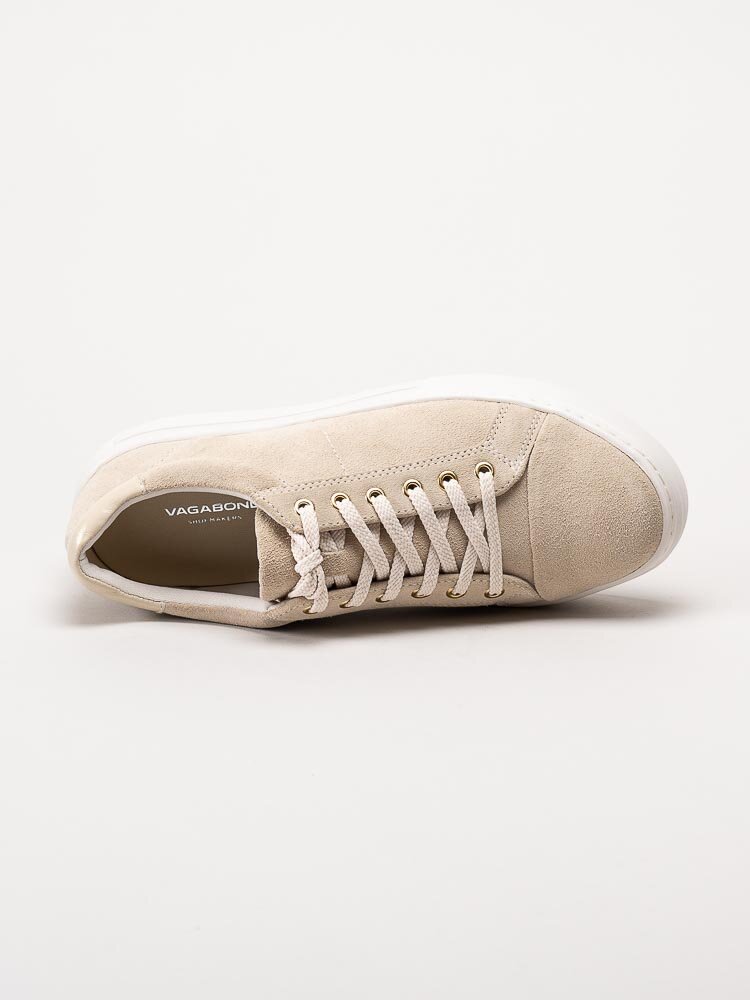 Vagabond - Zoe Platform - Beige platåsneakers i mocka