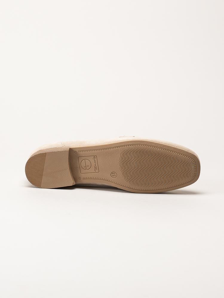 Tamaris - Beige mocka loafers