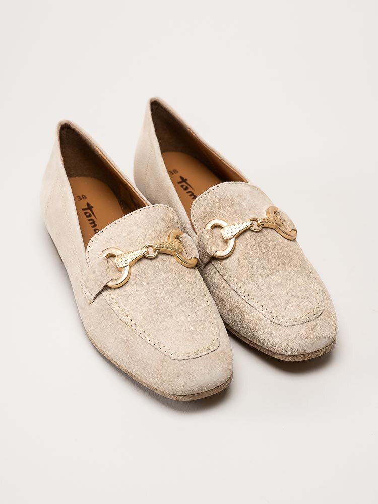 Tamaris - Beige mocka loafers