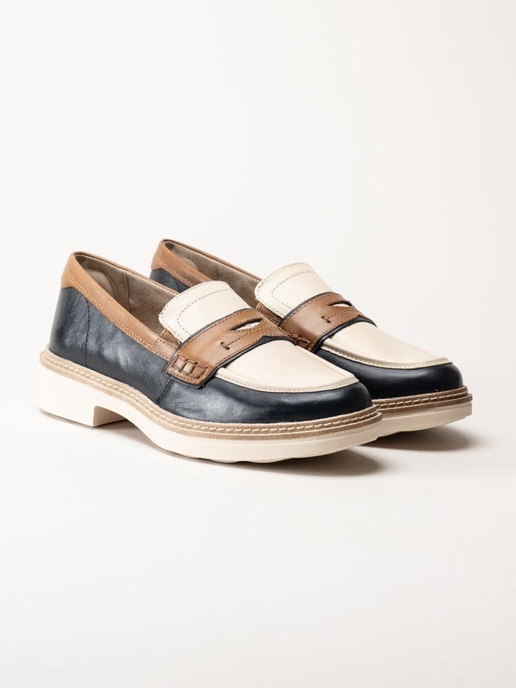 Tamaris Comfort - Multifärgade loafers i skinn
