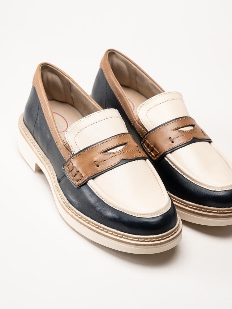 Tamaris Comfort - Multifärgade loafers i skinn