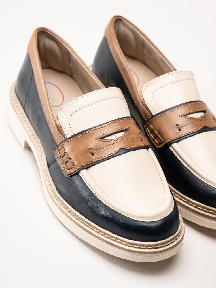 Tamaris Comfort - Multifärgade loafers i skinn