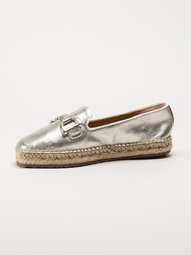 Philip Hog - Denise - Guldmetallic espadrillos i skinn