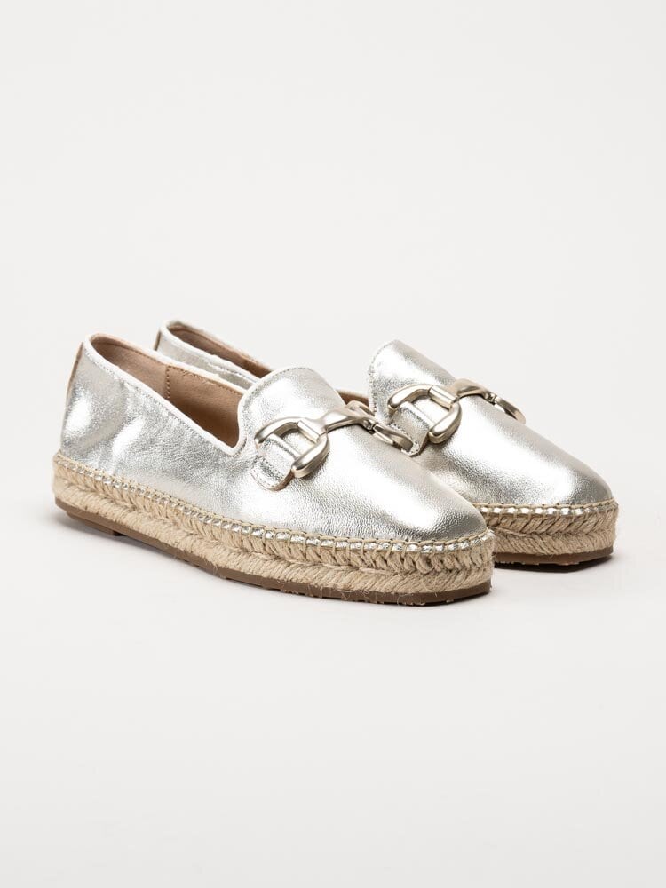 Philip Hog - Denise - Guldmetallic espadrillos i skinn