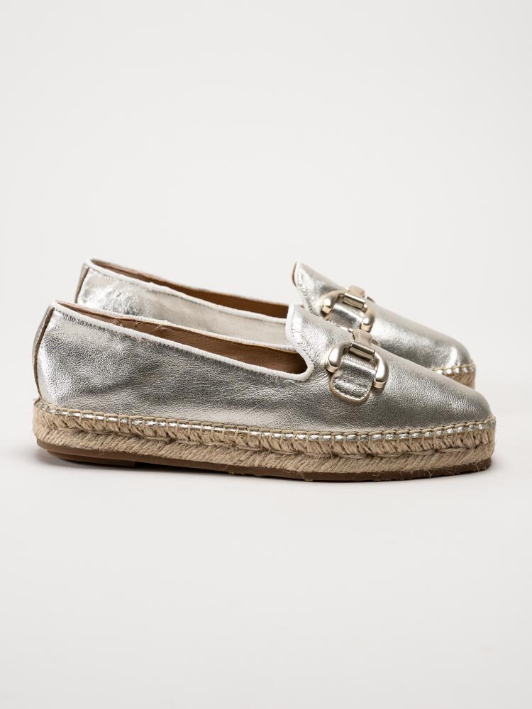 Philip Hog - Denise - Guldmetallic espadrillos i skinn