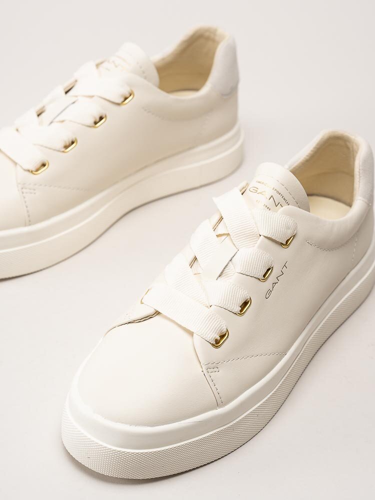 Gant Footwear - Avona - Off white sneakers i skinn