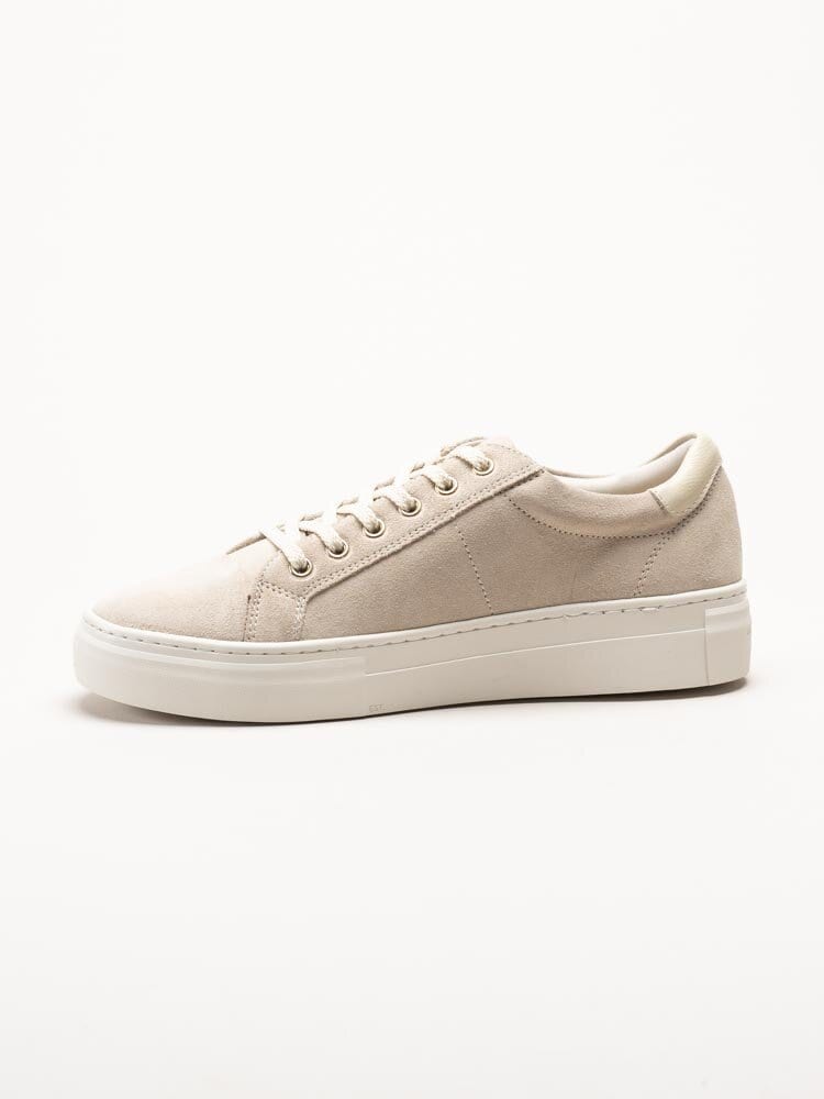 Vagabond - Zoe Platform - Ljusbeige sneakers i mocka