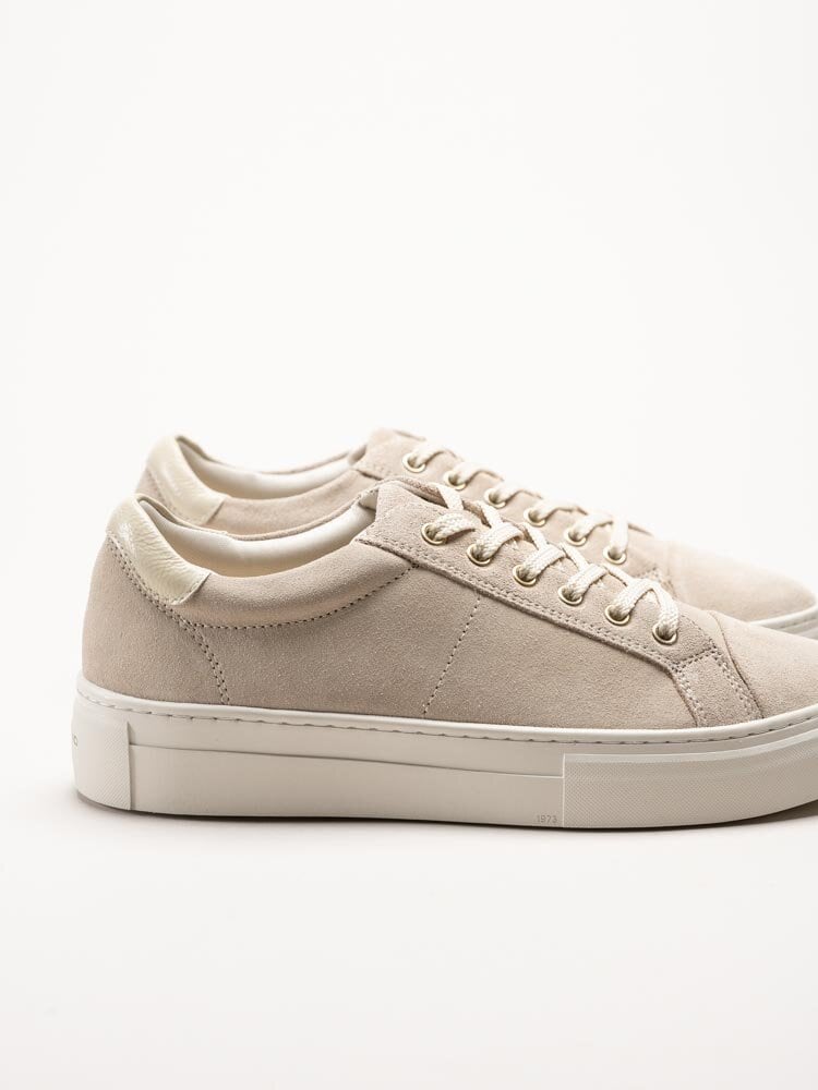 Vagabond - Zoe Platform - Ljusbeige sneakers i mocka
