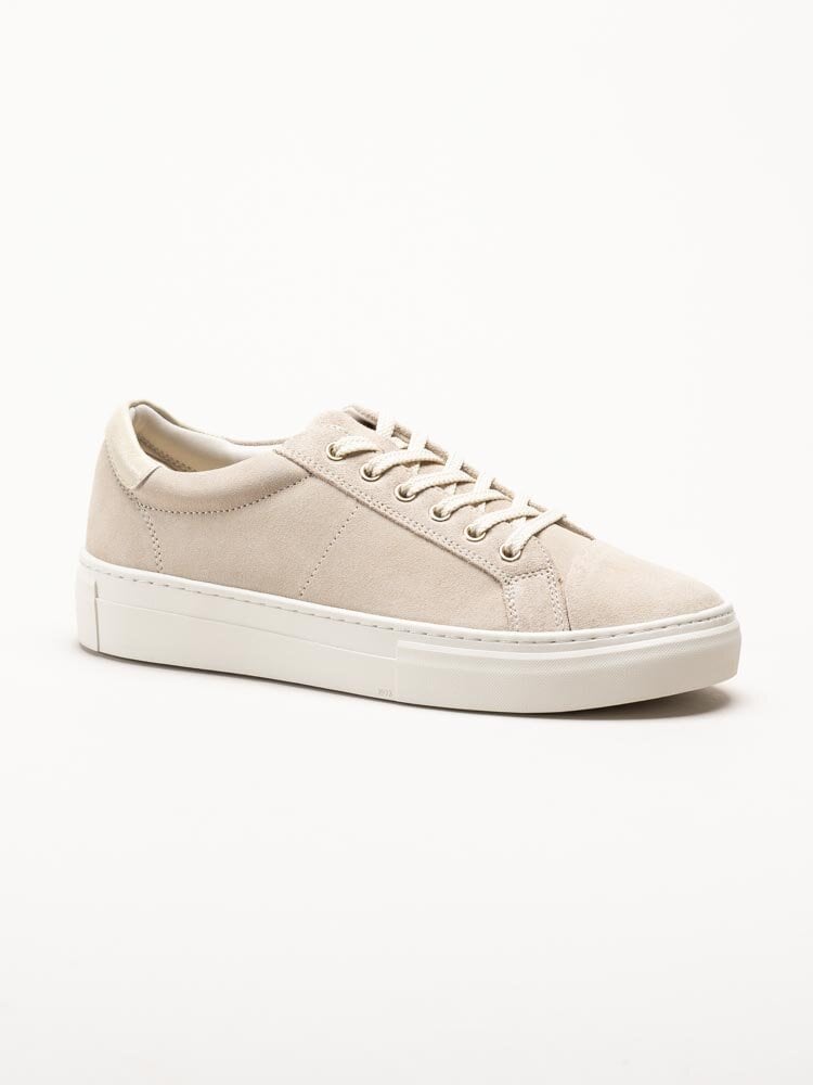Vagabond - Zoe Platform - Ljusbeige sneakers i mocka