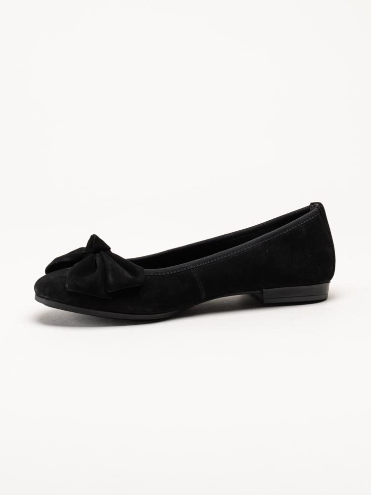 Tamaris - Svarta ballerina med rosett