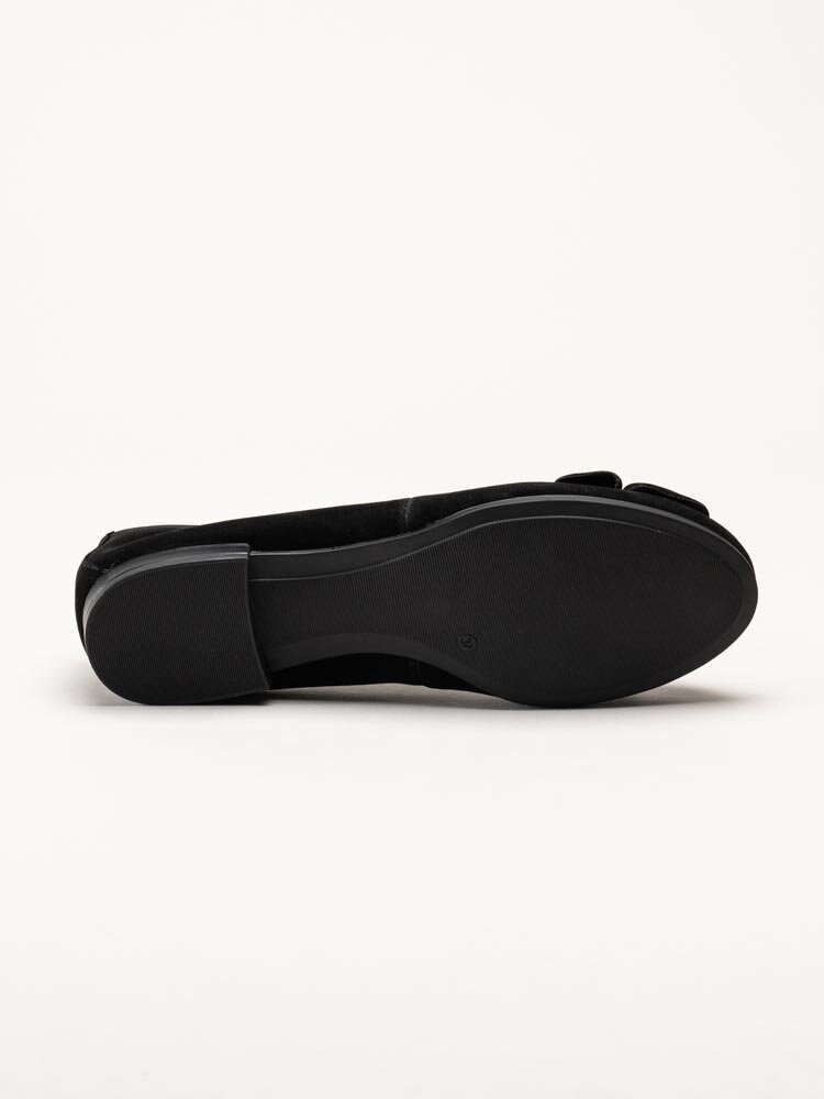 Tamaris - Svarta ballerina med rosett
