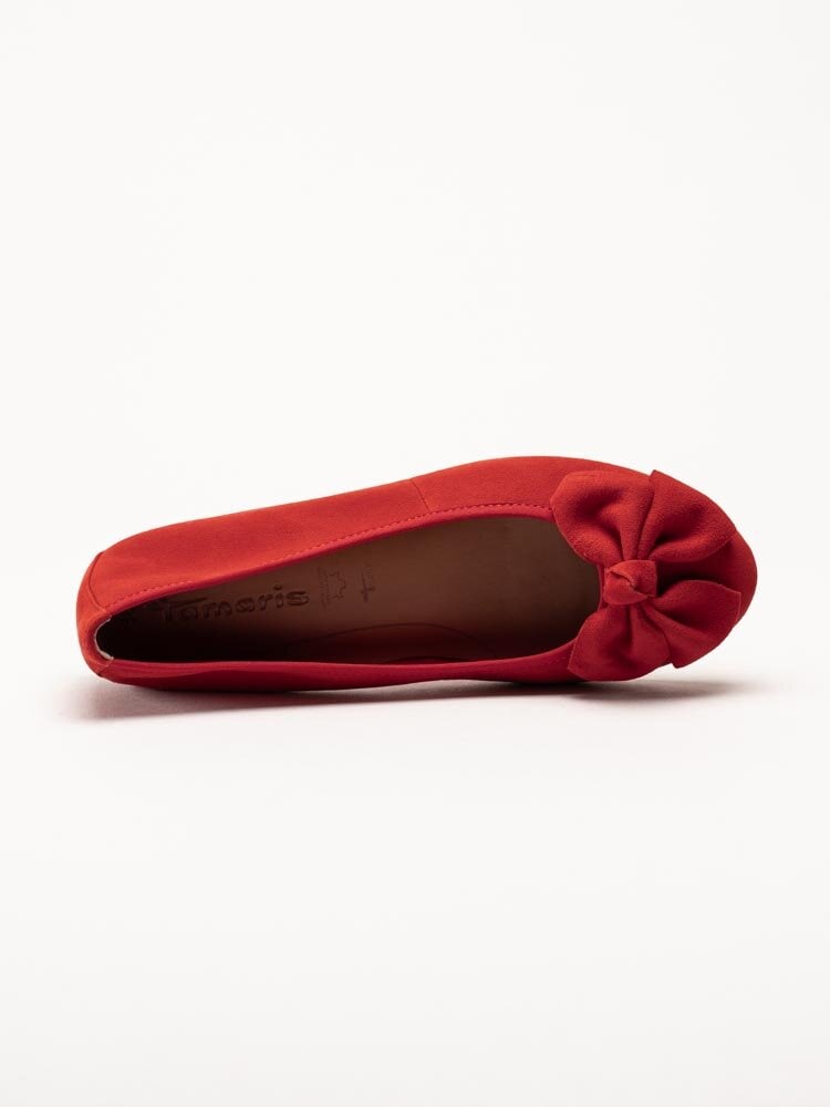 Tamaris - Röda ballerina med rosett
