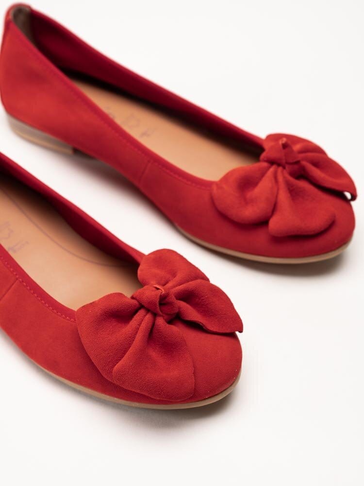 Tamaris - Röda ballerina med rosett