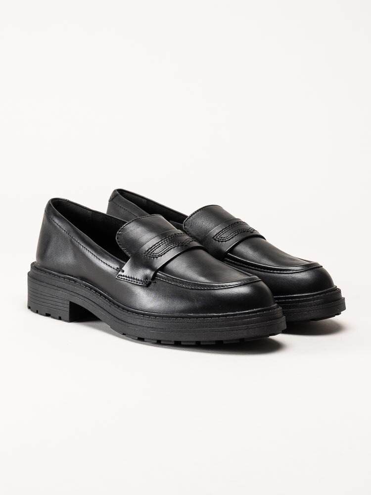 Clarks - Orinoco3 Edge - Svarta loafers i skinn