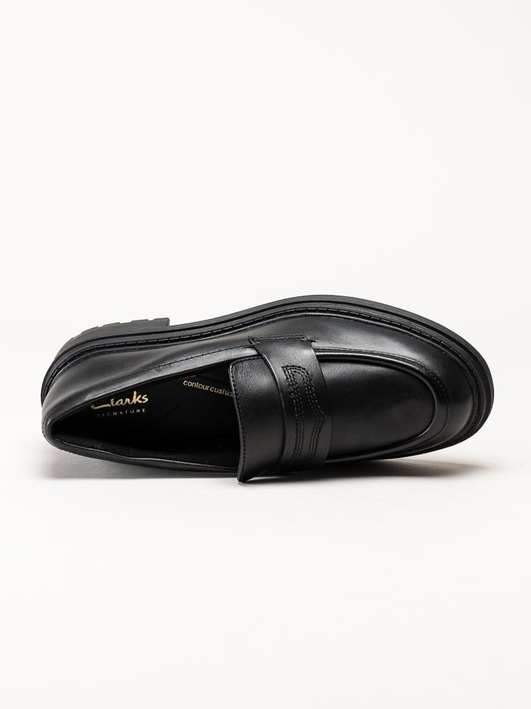 Clarks - Orinoco3 Edge - Svarta loafers i skinn