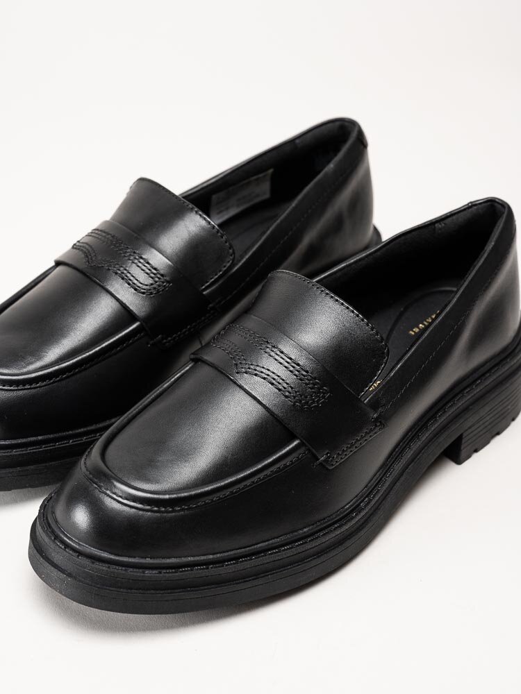 Clarks - Orinoco3 Edge - Svarta loafers i skinn