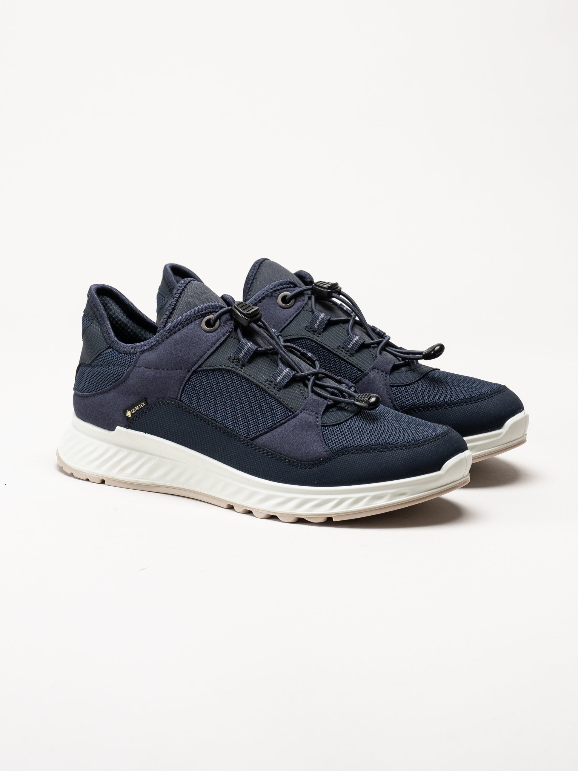Ecco - Exostride Gtx - Blå promenadskor med Gore-Tex
