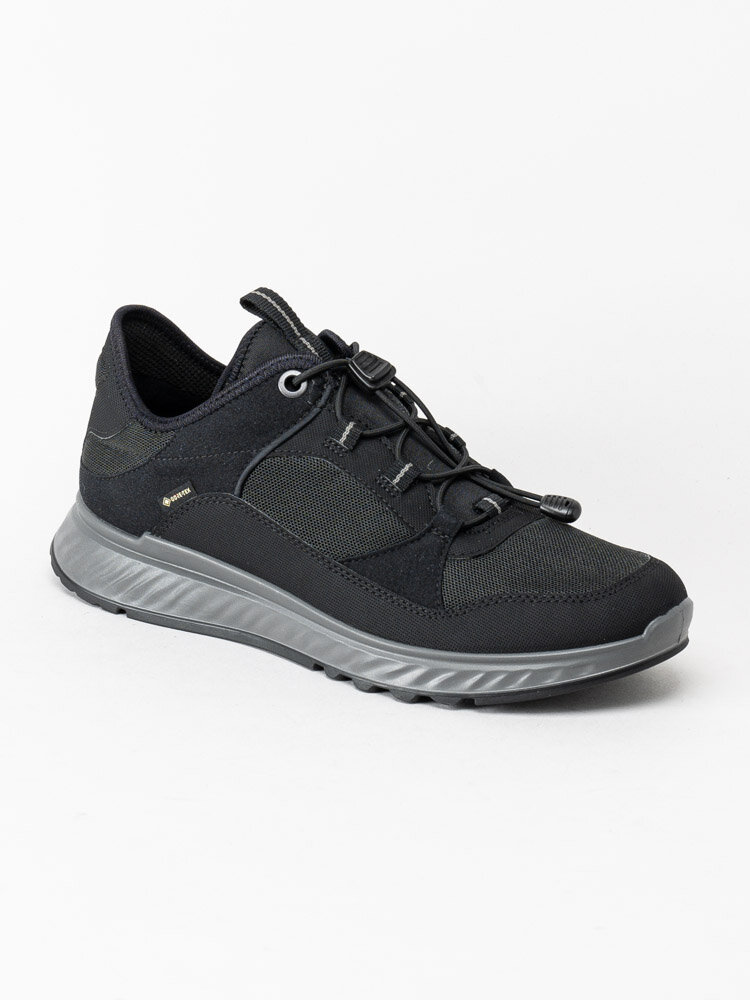 Ecco - Exostride Gtx - Svarta promenadskor med GoreTex