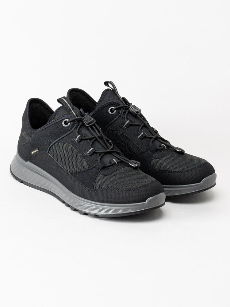 Ecco - Exostride Gtx - Svarta promenadskor med GoreTex