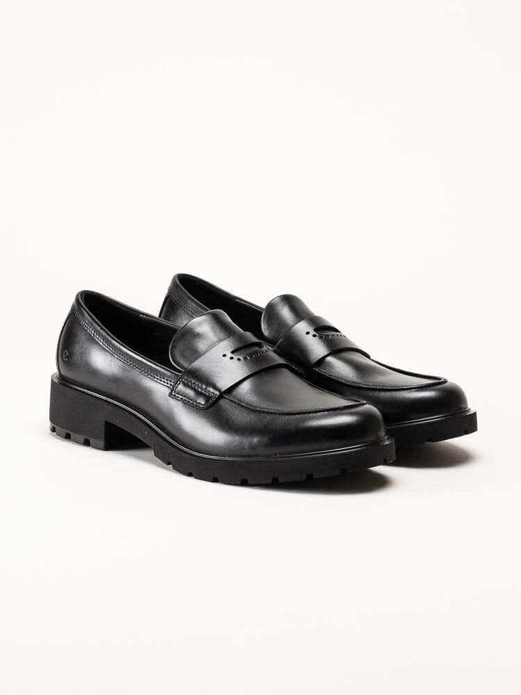 Ecco - Metropole Vienna Loafer - Svarta klassiska loafers i skinn