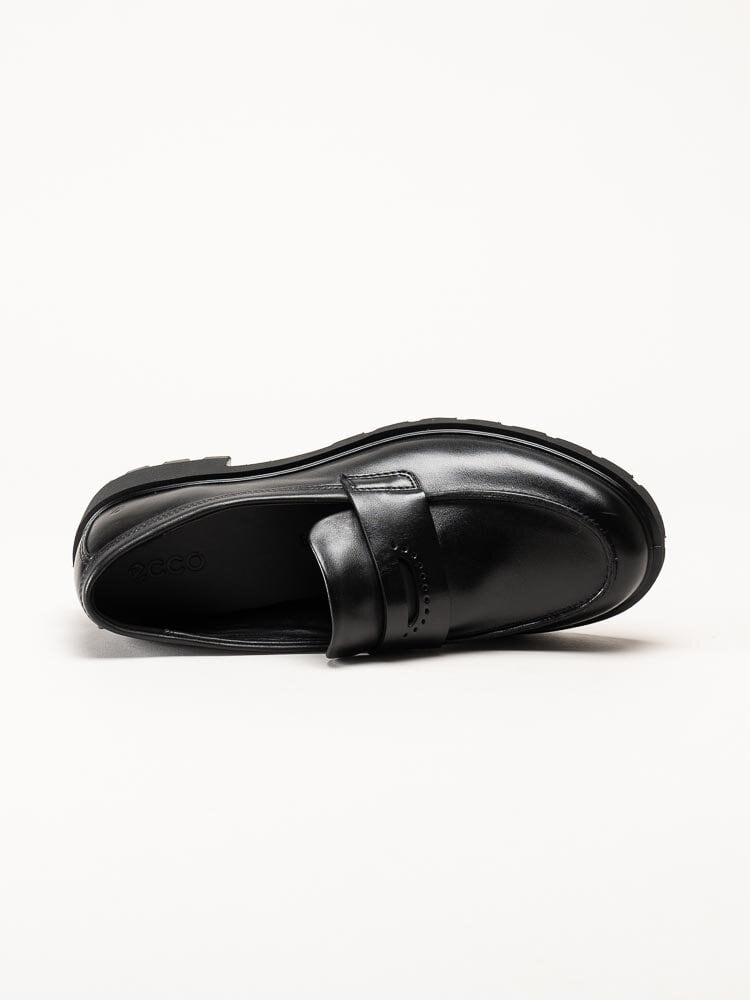 Ecco - Metropole Vienna Loafer - Svarta klassiska loafers i skinn
