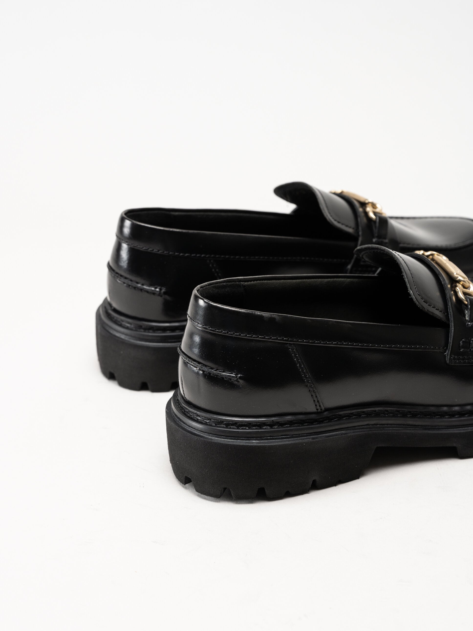 Gant Footwear - Ivyhill Low Lace Shoe - Svarta loafers i skinn
