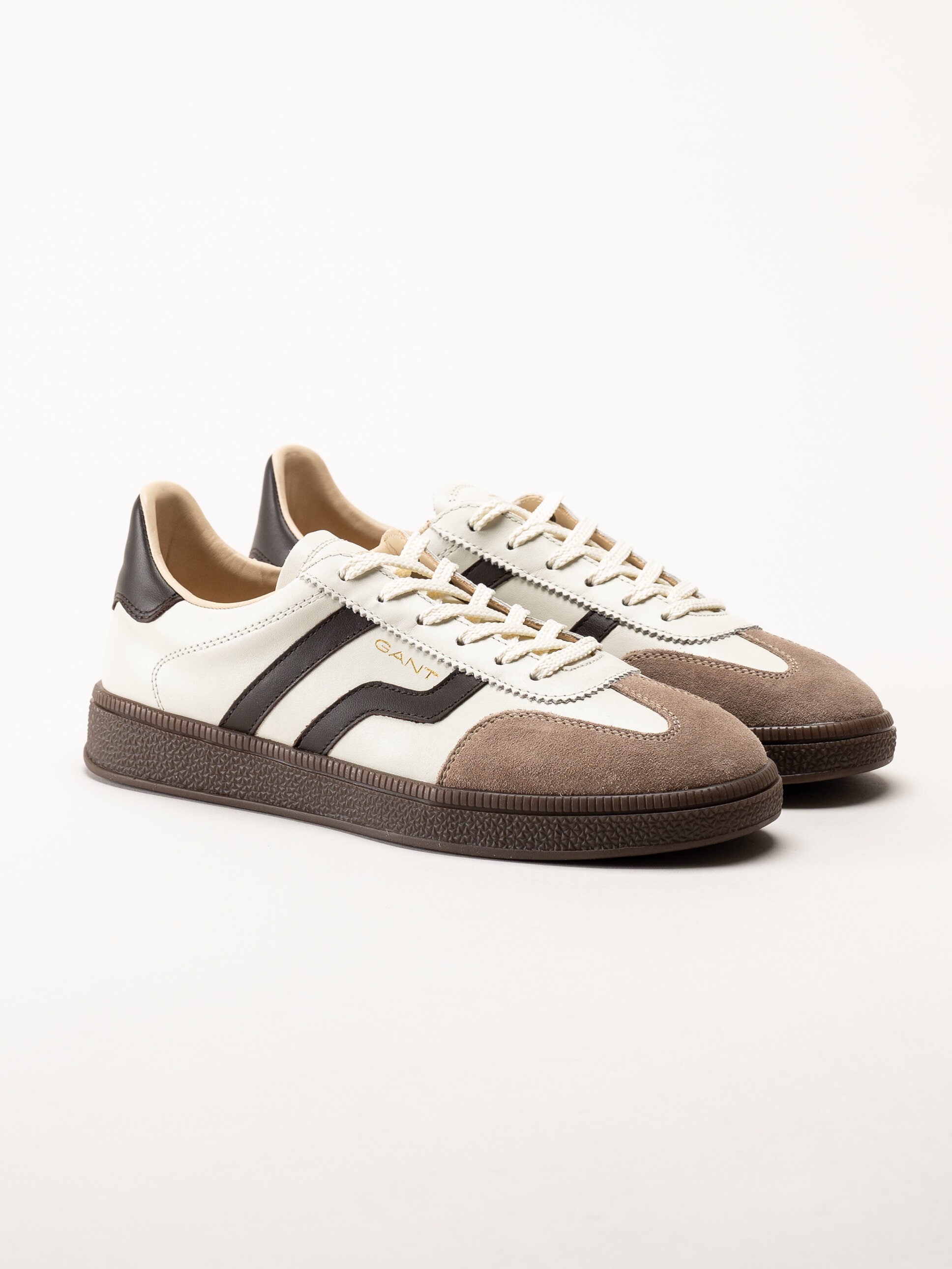 Gant Footwear - Cuzima Sneaker - Off White retro sneakers i skinn och mocka